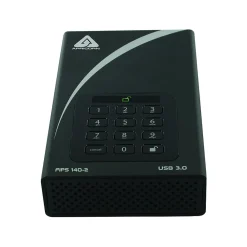 Online Apricorn Aegis Padlock DT FIPS ADT-3PL256F-12TB 12 TB External Hard Drive, Desktop, TAA Compliant (ADT-3PL256F-12TB)