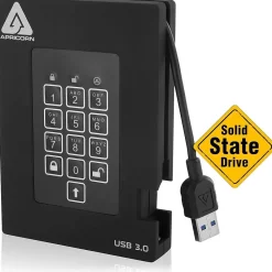 Apricorn Aegis Padlock Fortress A25-3PL256-S2000F 2 TB External Solid State Drive