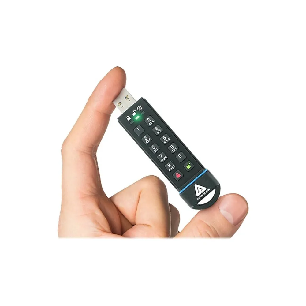 Best Apricorn Aegis Secure Key 30GB USB 3.0 Type A Flash Drive, Black (ASK3-30GB)