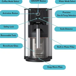 HomeCraft Aqua Optima Aurora 10-Cup Automatic Drip Coffee Maker (ACE002)