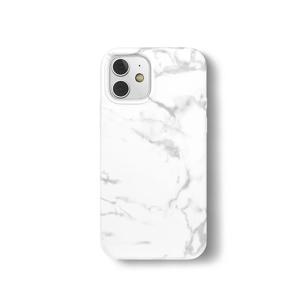 Argento MVMT Granite Phone Case for iPhone 11/XR, White Marble (IC7686MB11RWHA)