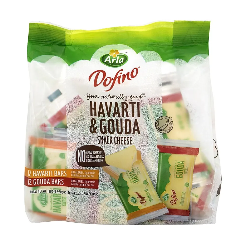 Arla Havarti and Gouda Cheese Snack Kit, 24/Pack (902-00032)