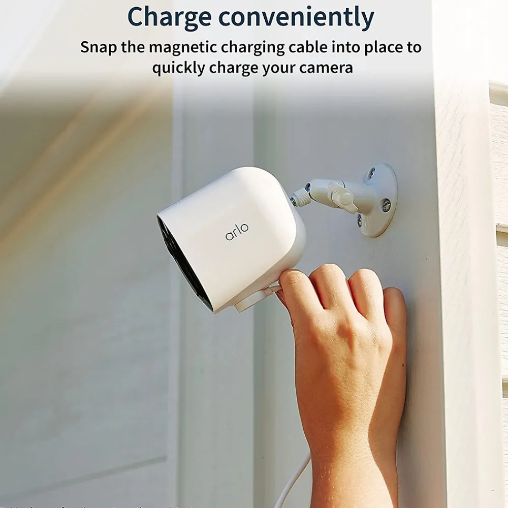 Arlo Pro 5S 2K Wireless Security Camera, 3 Pack, White (VMC4360P-100NAS)