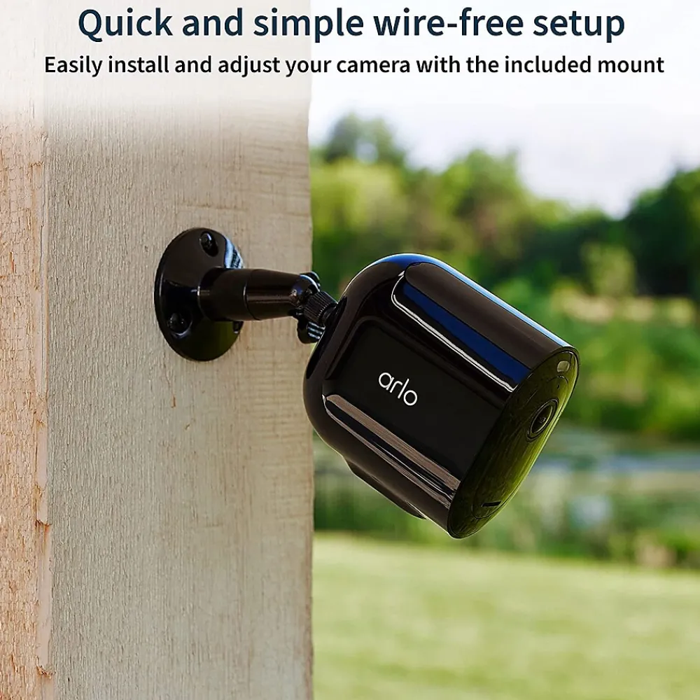 Arlo Pro 5S 2K Wireless Security Camera, 3 Pack, Black (VMC4360B-100NAS)