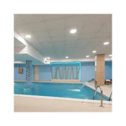 Armstrong CERAMAGUARD Fine Fissured Square Lay-In Edge Ceiling Tile, 24" x 24", White, 12/Carton (BP607A)