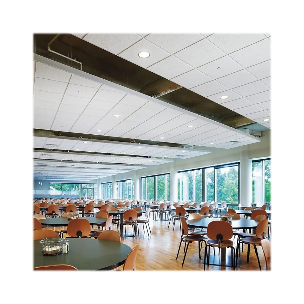 Armstrong CIRRUS High NRC Square Edge Ceiling Tile, 24" x 24", White, 10/Carton (BP563E)