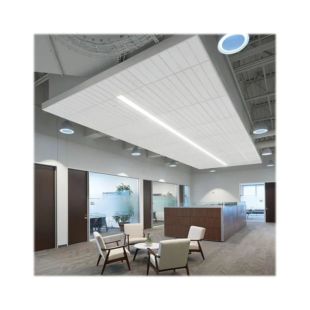 Armstrong CIRRUS Second Look Beveled Tegular Edge Ceiling Tile 9/16, 24" x 48", White, 6/Carton (BP511A)