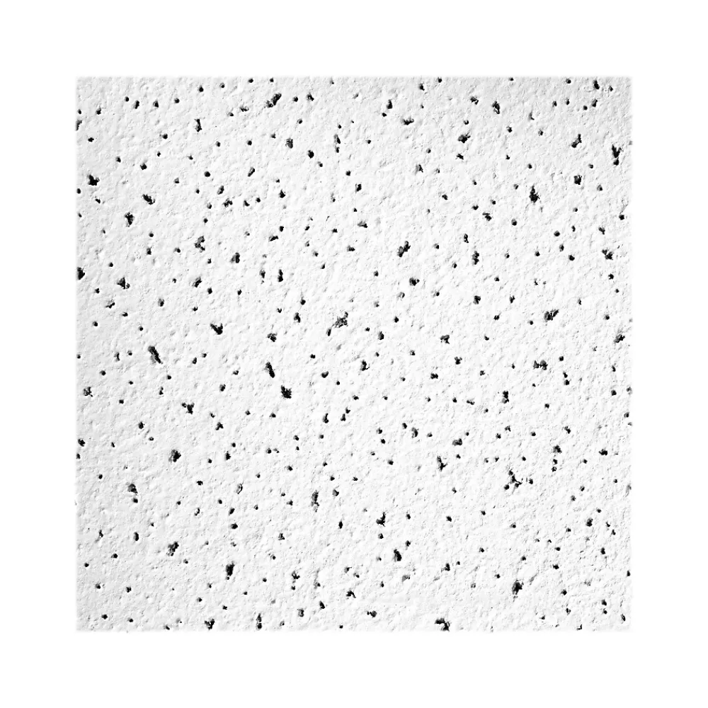 Armstrong FINE FISSURED Square Lay-In Edge Ceiling Tile, 24" x 48", White, 8/Carton (BP1811)