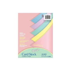 Card Stock*Array 65 lb. Cardstock Paper, 8.5" x 11", Assorted Colors, 100 Sheets/Pack (101315)