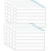 Dry Erase*Ashley Productions® Smart Poly® PosterMat Pals® Space Savers Handwriting, 1" Ruling, 13" x 9.5", Pack of 10 (ASH97001)