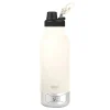 ASOBU Buddy 3-in-1 Water Bottle with Removable Dog Bowl & Food Compartment, 32 oz., White (SDB2)
