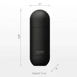 ASOBU Orb Stainless Steel Vacuum Insulated Water Bottle, 14 oz., Pastel Purple (ADNASBV30PP)