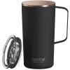 Stainless Steel Double Wall Insulated Travel Mug, 20 oz., Black (ADNANASM90BK)<ASOBU Clearance