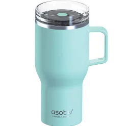 Stainless Steel Double Wall Insulated Travel Mug, 28 oz., Teal (ADNANASM35TEAL)<ASOBU Online
