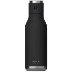ASOBU Stainless Steel Vacuum Insulated Water Bottle, 17 oz., Black (ADNANABT60BK)