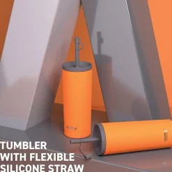 Super Sippy Insulated Coffee Tumbler, 20 oz., Orange (NA-ICT200)<ASOBU New