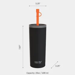 Super Sippy Insulated Coffee Tumbler, 20 oz., Black (NA-ICT200)<ASOBU New