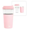 Vista Stainless Steel Clear-Insulation Tritan Coffee Mug, 20 oz., Pink (SM40)<ASOBU Discount