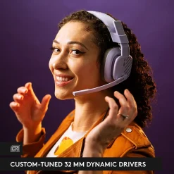 Clearance Logitech Astro A10 Gen 2 Stereo Over-the-Ear Gaming Headset, Lilac (939-002076)