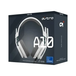Best Logitech Astro Gaming A10 Gen 2 Stereo Headset, White (939-002050)