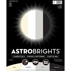 Card Stock*Astrobrights 65 lb. Cardstock Paper, 8.5" x 11", Classic Assortment, 100 Sheets/Ream (91648)