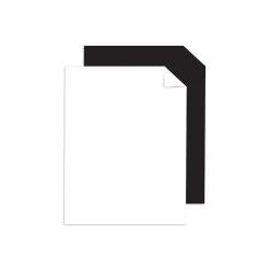 Card Stock*Astrobrights 65 lb. Cardstock Paper, 8.5" x 11", Black/White, 100 Sheets/Ream (91647)