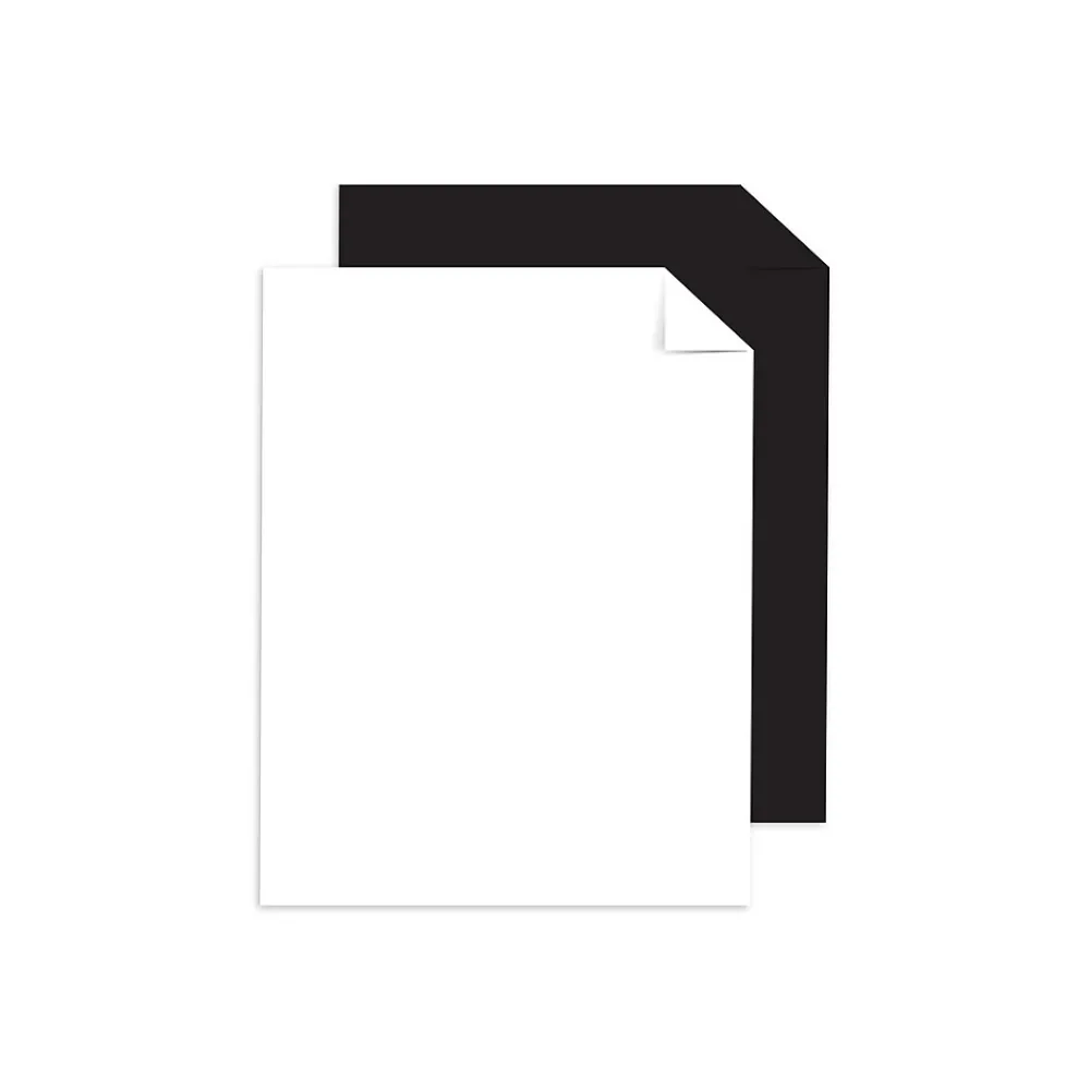 Card Stock*Astrobrights 65 lb. Cardstock Paper, 8.5" x 11", Black/White, 100 Sheets/Ream (91647)
