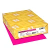Card Stock*Astrobrights 65 lb. Cardstock Paper, 8.5" x 11", Fireball Fuchsia, 250 Sheets/Pack (22881)
