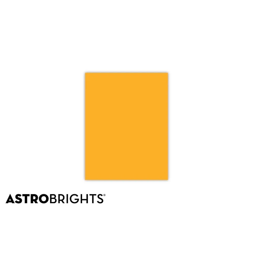 Multipurpose Paper*Astrobrights 30% Recycled Colored Paper, 24 lbs., 8.5" x 11", Galaxy Gold, 500 Sheets/Ream (22571)