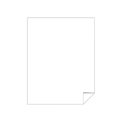 Labels|Astrobrights Astrodesigns Inkjet/Laser Sticker Paper Labels, 8 1/2" x 11", Matte White, 15 Sheets/Pack (91296-01)