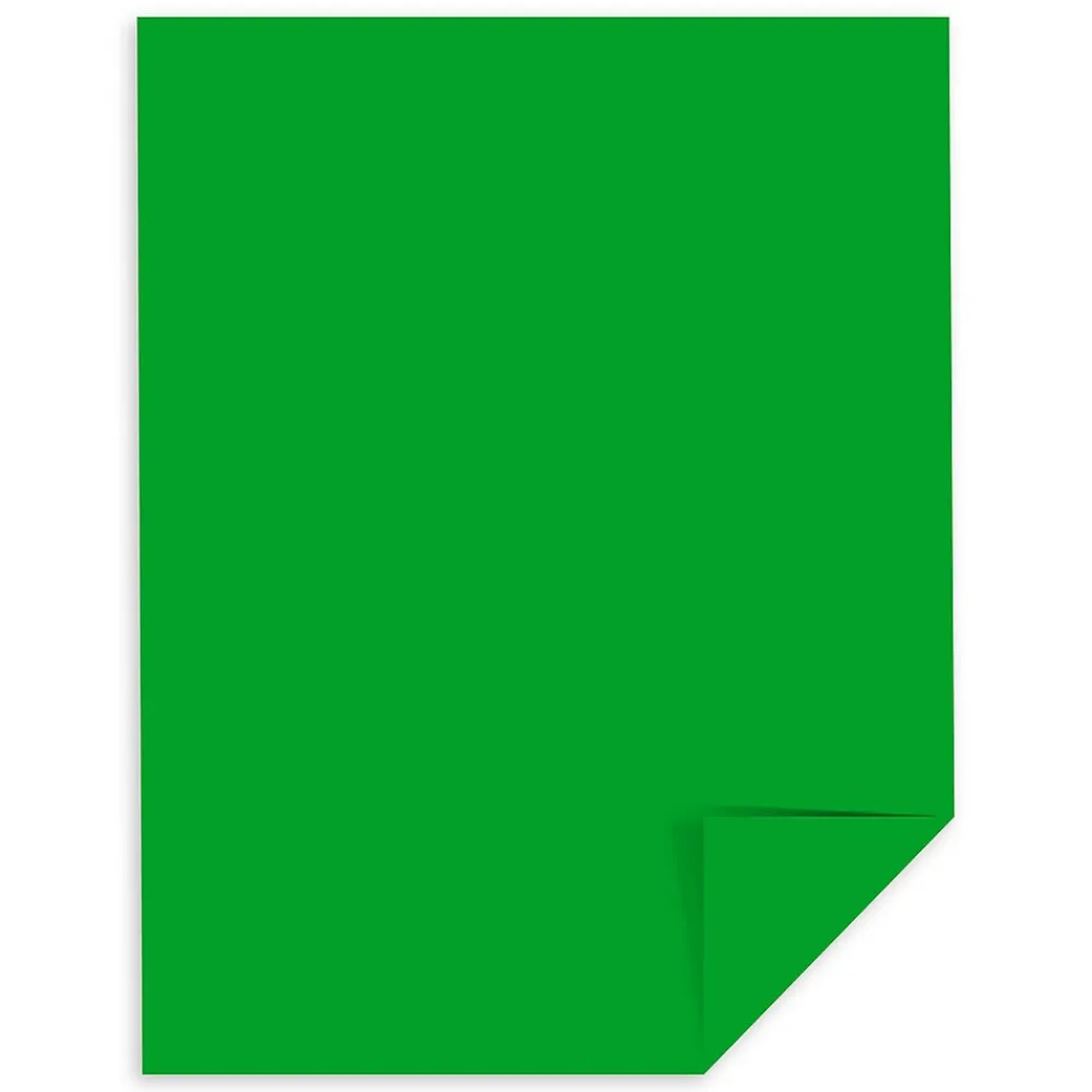 Multipurpose Paper*Astrobrights Colored Paper, 24 lbs., 8.5" x 11", Gamma Green, 500 Sheets/Ream (22541)