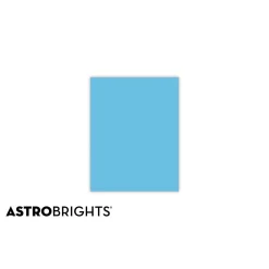 Multipurpose Paper*Astrobrights Colored Paper, 24 lbs., 8.5" x 11", , 500 Sheets/Ream (22521/21528) Lunar Blue
