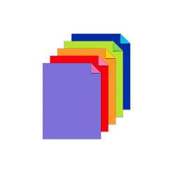 Card Stock*Astrobrights Double-Color 70 lb. Cardstock Paper, 8.5" x 11", Assorted Colors, 80 Sheets/Pack (98883)