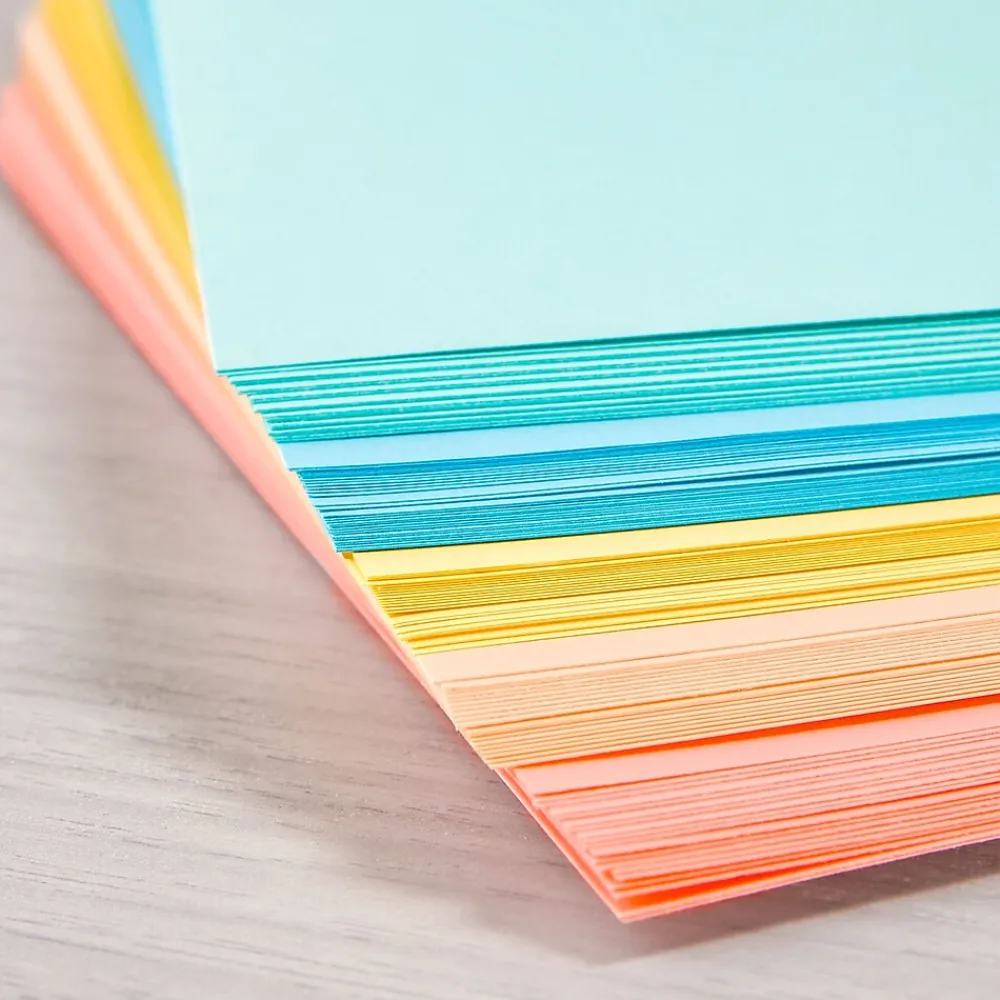Card Stock*Astrobrights Punchy Pastels 65 lb. Cardstock Paper, 8.5" x 11", Punchy Pastel Assortment, 100 Sheets/Pack (91786)