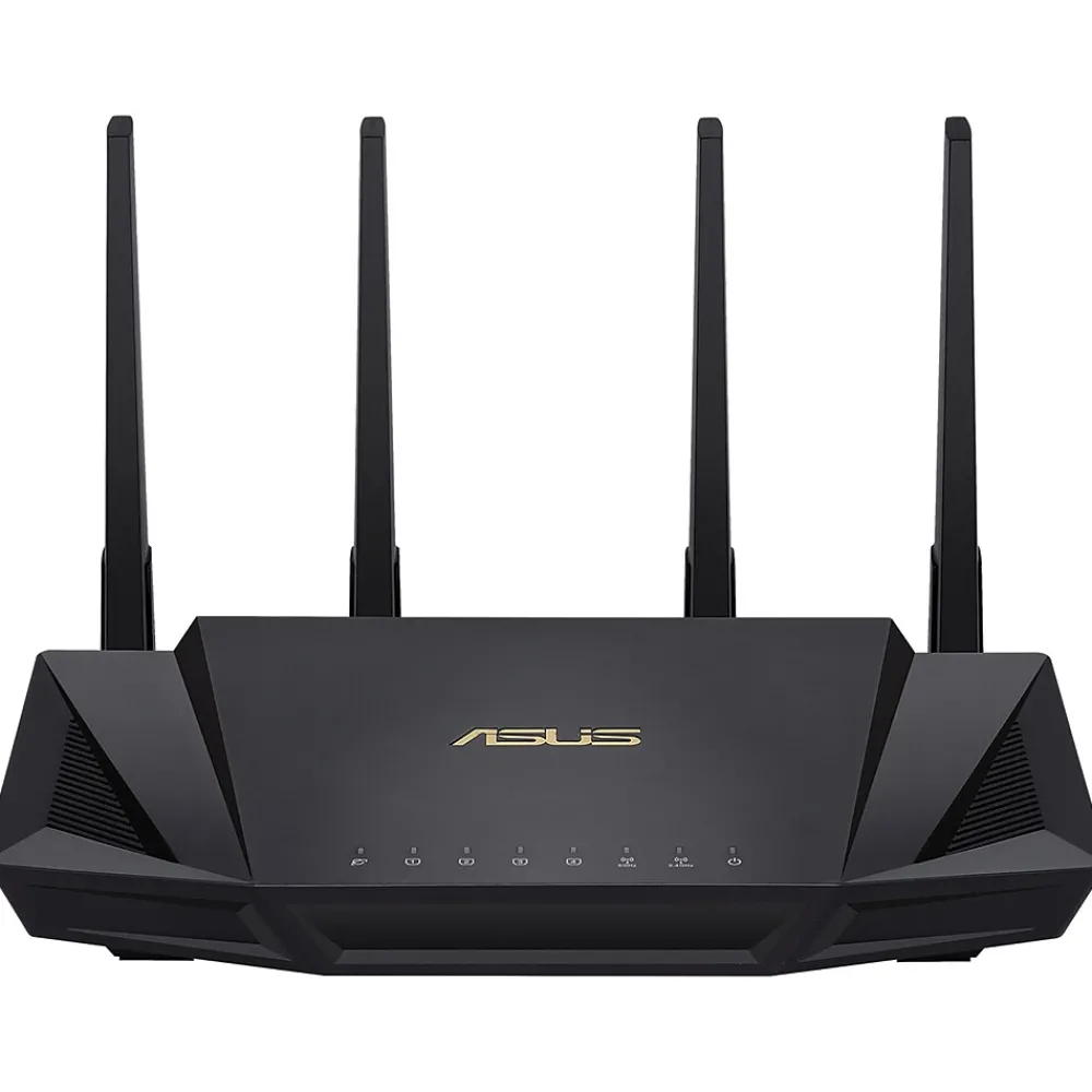 Discount Asus AC Dual Band MU-MIMO WiFi 6 Router, Black (RT-AX3000)