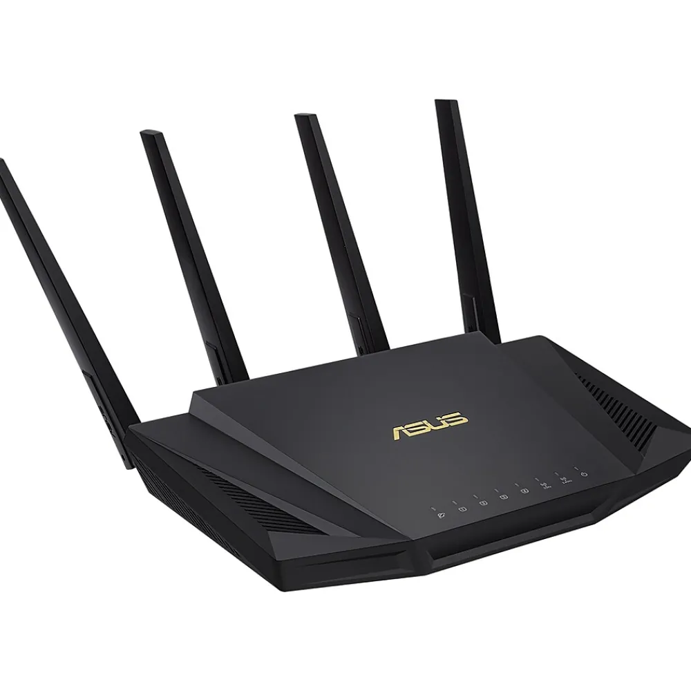 Discount Asus AC Dual Band MU-MIMO WiFi 6 Router, Black (RT-AX3000)