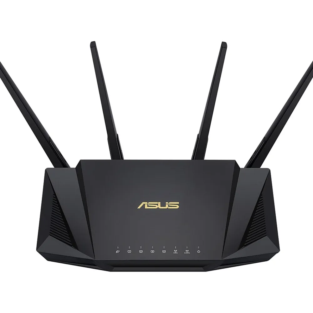 Discount Asus AC Dual Band MU-MIMO WiFi 6 Router, Black (RT-AX3000)