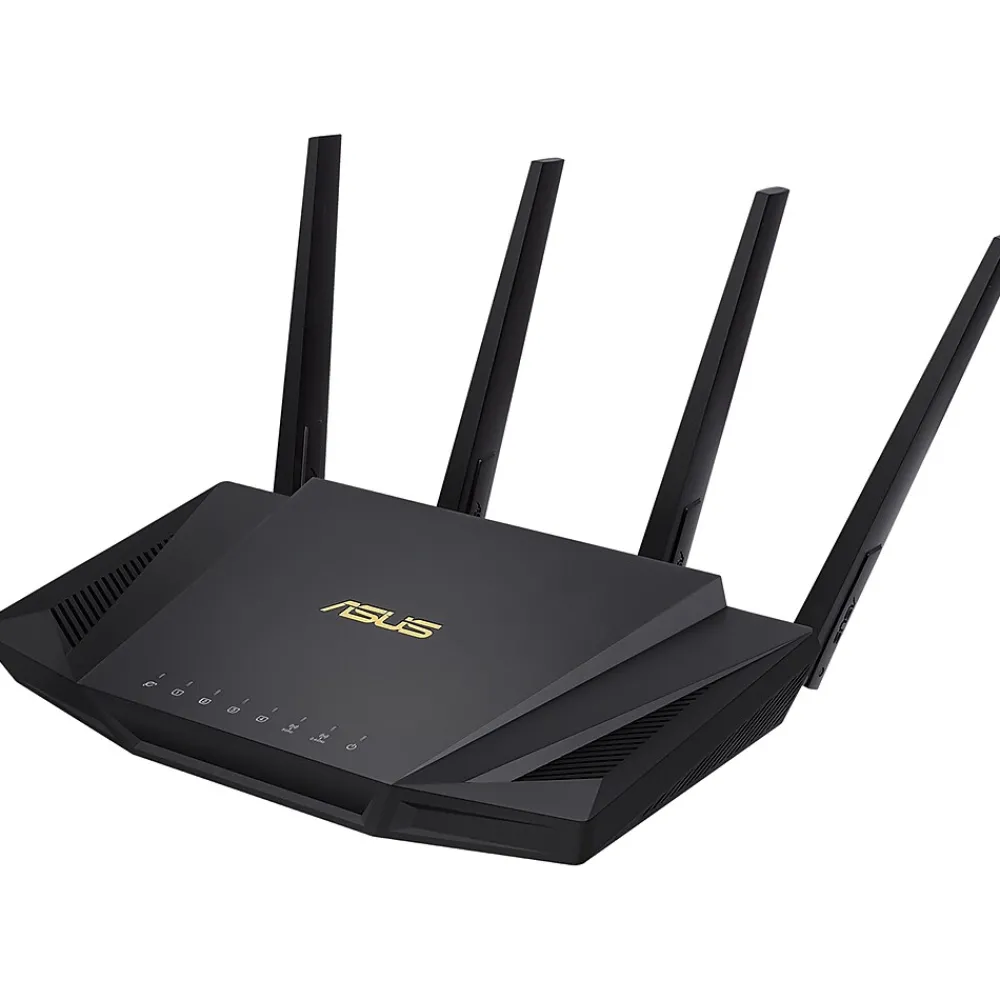 Discount Asus AC Dual Band MU-MIMO WiFi 6 Router, Black (RT-AX3000)