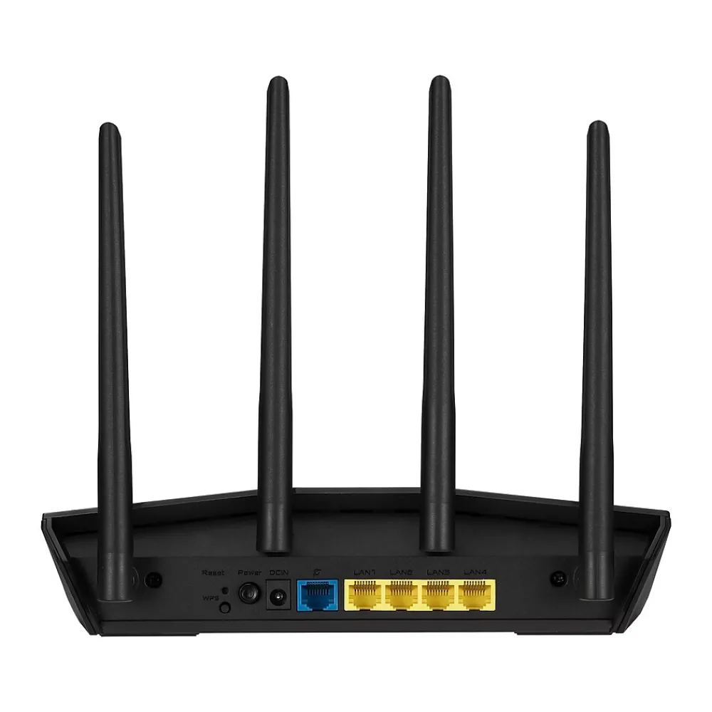 Online Asus AX1800 Dual Band MU-MIMO WiFi 6 Router, Black/Red (RTAX55)