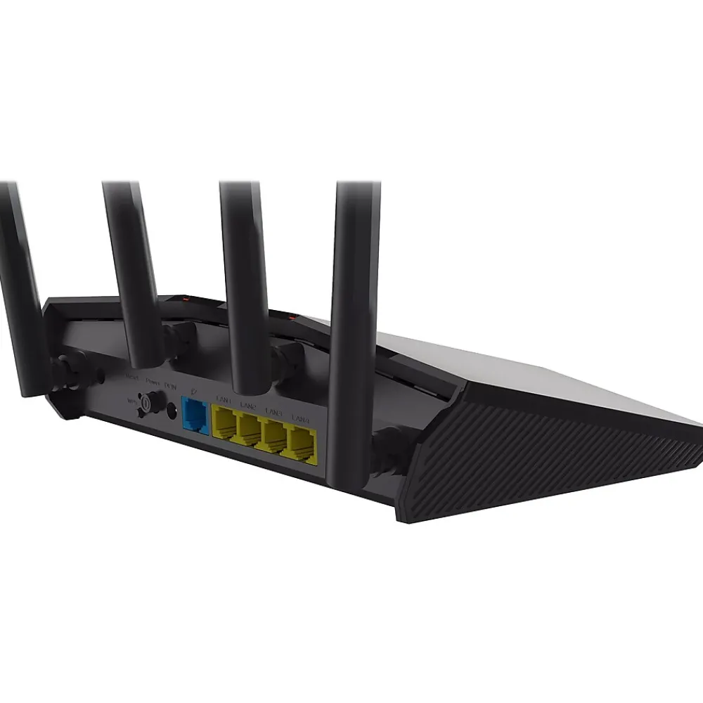 Online Asus AX1800 Dual Band MU-MIMO WiFi 6 Router, Black/Red (RTAX55)