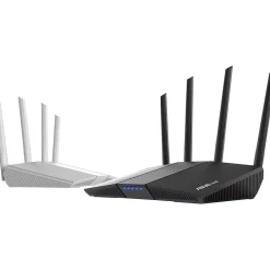 Sale Asus AX1800 Dual Band MU-MIMO WiFi 6 Router, Black/Red (RTAX55)