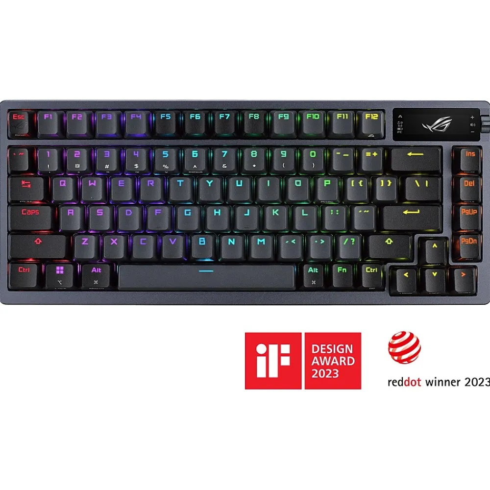 Sale Asus ROG Azoth Wireless Ergonomic Gaming Mechanical Keyboard, Black (90MP031A-BKAA01)