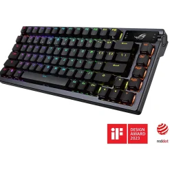 Sale Asus ROG Azoth Wireless Ergonomic Gaming Mechanical Keyboard, Black (90MP031A-BKAA01)
