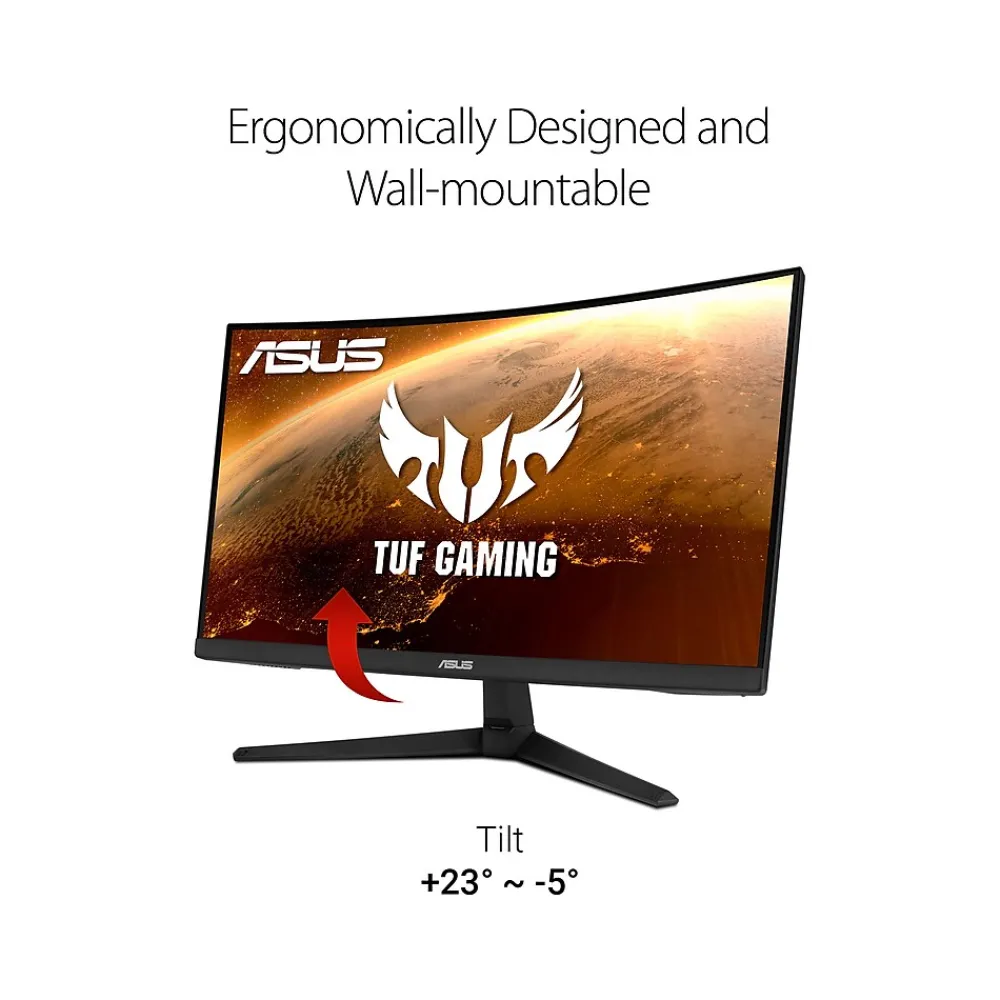 Sale Asus TUF Gaming 23.8" Curved LCD Monitor, Black (VG24VQ1BY)
