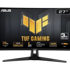 Asus TUF Gaming VG27AQAY1A 27" 170Hz LED Gaming Monitor,Black (90LM05Z0-B0C3B0)