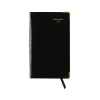 Journals|AT-A-GLANCE Fine Pocket Hardcover Diary, 3" x 5", Ruled, Black (70-1111-05-25)