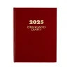 Journals|AT-A-GLANCE Standard Hardcover 2025 Daily Diary, 7.5" x 9.5", Ruled, Red (SD374-13-25)