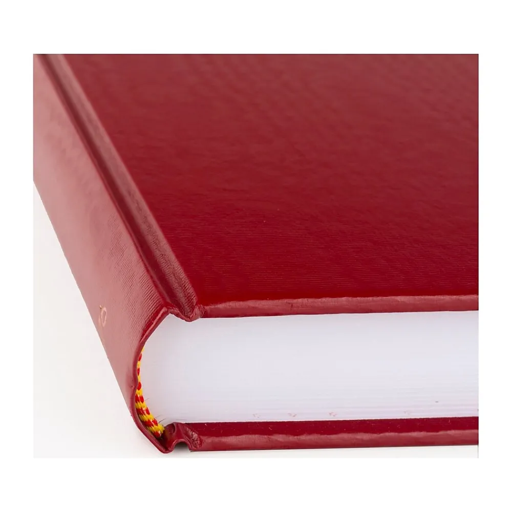 Journals|AT-A-GLANCE Standard Hardcover 2025 Daily Diary, 7.75" x 12", Ruled, Red (SD376-13-25)