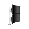 Hot Atdec Adjustable Dual Stack Heavy Monitor Desk Mount for Flat/Curved Monitors up to 49", Silver (AWMS-2-LTH75-H-S)