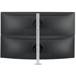 Hot Atdec Adjustable Dual Stack Heavy Monitor Desk Mount for Flat/Curved Monitors up to 49", Silver (AWMS-2-LTH75-H-S)